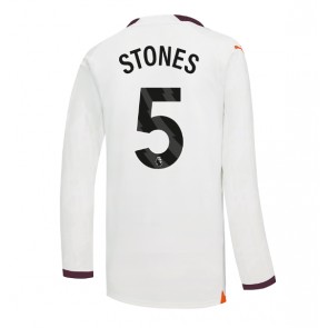 Manchester City John Stones #5 Koszulka Wyjazdowych 2023-24 Długi Rękaw